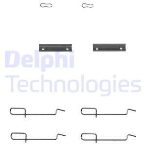 DELPHI Комплектующие, колодки дискового тормоза LX0142