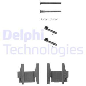 DELPHI Комплектующие, колодки дискового тормоза LX0151