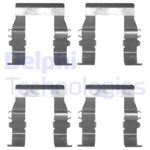 DELPHI Комплектующие, колодки дискового тормоза LX0171