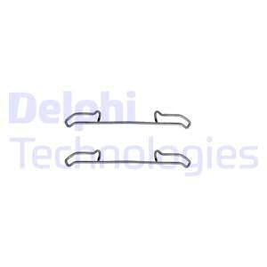 DELPHI Комплектующие, колодки дискового тормоза LX0192