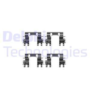 DELPHI Комплектующие, колодки дискового тормоза LX0194