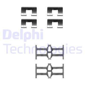 DELPHI Комплектующие, колодки дискового тормоза LX0208
