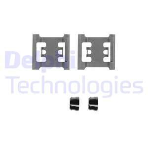 DELPHI Комплектующие, колодки дискового тормоза LX0218