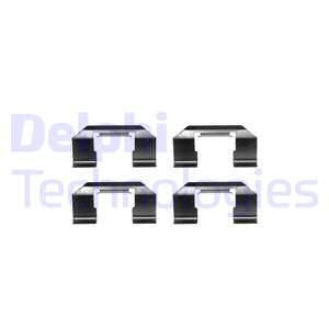 DELPHI Комплектующие, колодки дискового тормоза LX0232