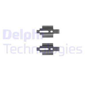 DELPHI Комплектующие, колодки дискового тормоза LX0234