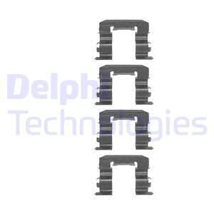 DELPHI Комплектующие, колодки дискового тормоза LX0239
