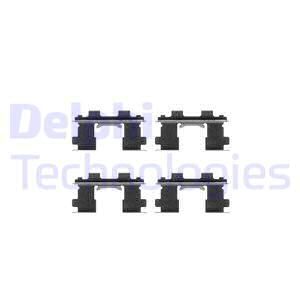 DELPHI Комплектующие, колодки дискового тормоза LX0252