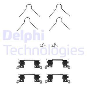 DELPHI Комплектующие, колодки дискового тормоза LX0253