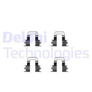 DELPHI Комплектующие, колодки дискового тормоза LX0254