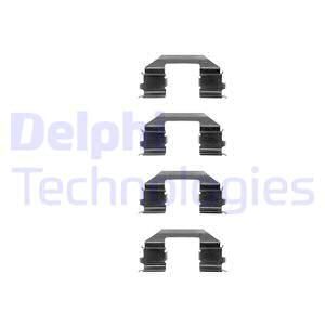 DELPHI Комплектующие, колодки дискового тормоза LX0255