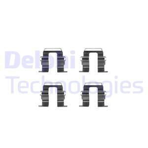 DELPHI Комплектующие, колодки дискового тормоза LX0256