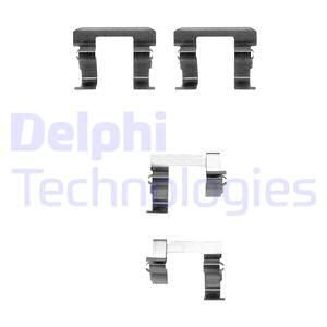 DELPHI Комплектующие, колодки дискового тормоза LX0257