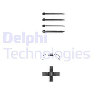 DELPHI Комплектующие, колодки дискового тормоза LX0263