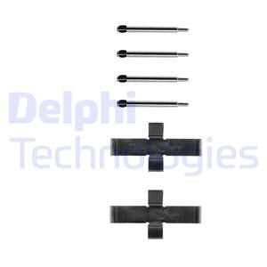 DELPHI Комплектующие, колодки дискового тормоза LX0273