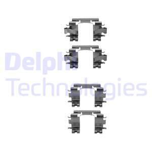 DELPHI Комплектующие, колодки дискового тормоза LX0298