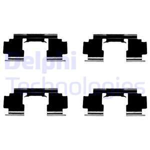 DELPHI Комплектующие, колодки дискового тормоза LX0301