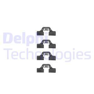DELPHI Комплектующие, колодки дискового тормоза LX0307