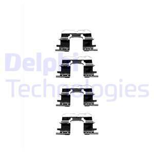 DELPHI Комплектующие, колодки дискового тормоза LX0333