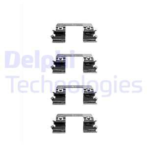 DELPHI Комплектующие, колодки дискового тормоза LX0336