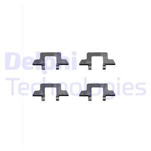 DELPHI Комплектующие, колодки дискового тормоза LX0341