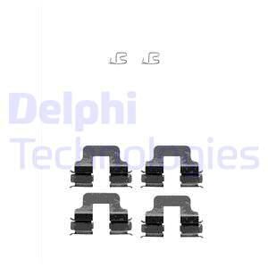 DELPHI Комплектующие, колодки дискового тормоза LX0342