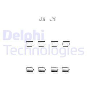 DELPHI Комплектующие, колодки дискового тормоза LX0343