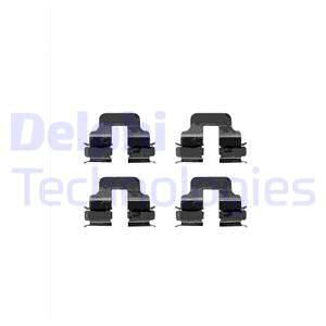 DELPHI Комплектующие, колодки дискового тормоза LX0344