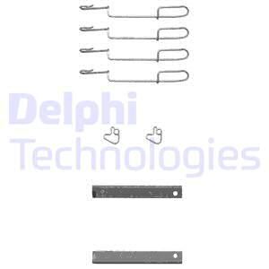 DELPHI Комплектующие, колодки дискового тормоза LX0347