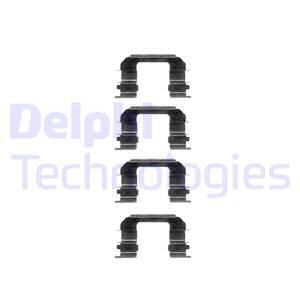 DELPHI Комплектующие, колодки дискового тормоза LX0349
