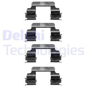 DELPHI Комплектующие, колодки дискового тормоза LX0363