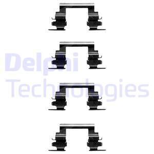 DELPHI Комплектующие, колодки дискового тормоза LX0364