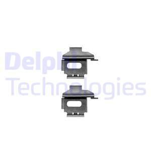 DELPHI Комплектующие, колодки дискового тормоза LX0370