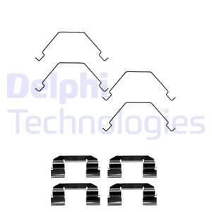 DELPHI Комплектующие, колодки дискового тормоза LX0375