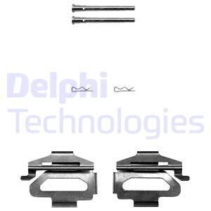 DELPHI Комплектующие, колодки дискового тормоза LX0380