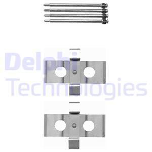 DELPHI Комплектующие, колодки дискового тормоза LX0393