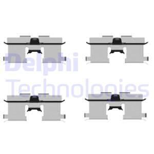 DELPHI Комплектующие, колодки дискового тормоза LX0407