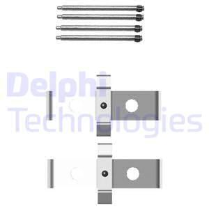 DELPHI Комплектующие, колодки дискового тормоза LX0408