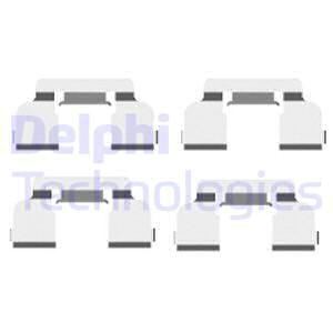 DELPHI Комплектующие, колодки дискового тормоза LX0410