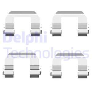 DELPHI Комплектующие, колодки дискового тормоза LX0415