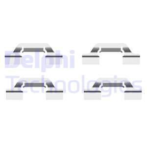 DELPHI Комплектующие, колодки дискового тормоза LX0438