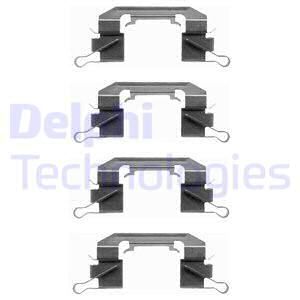 DELPHI Комплектующие, колодки дискового тормоза LX0442