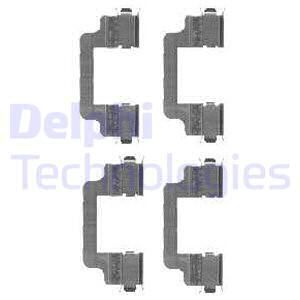 DELPHI Комплектующие, колодки дискового тормоза LX0454