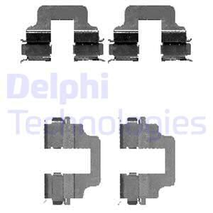DELPHI Комплектующие, колодки дискового тормоза LX0473