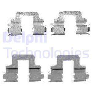 DELPHI Комплектующие, колодки дискового тормоза LX0480