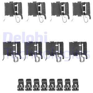 DELPHI Комплектующие, колодки дискового тормоза LX0491