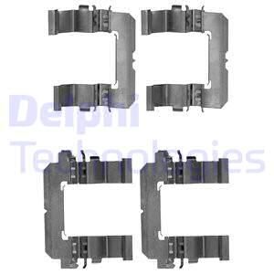 DELPHI Комплектующие, колодки дискового тормоза LX0498