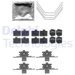 DELPHI Комплектующие, колодки дискового тормоза LX0521