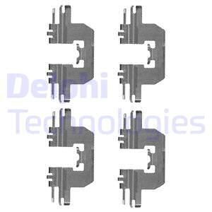 DELPHI Комплектующие, колодки дискового тормоза LX0524
