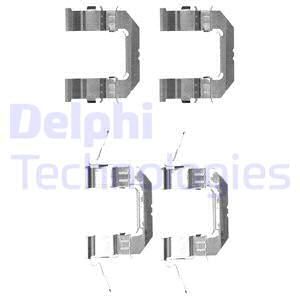 DELPHI Комплектующие, колодки дискового тормоза LX0529
