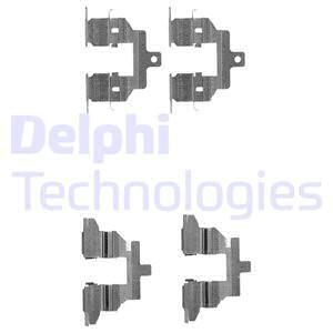 DELPHI Комплектующие, колодки дискового тормоза LX0531